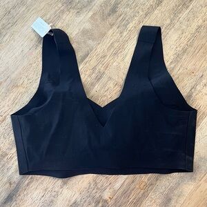 Aerie Black V-Neck Bra with Wide Straps
